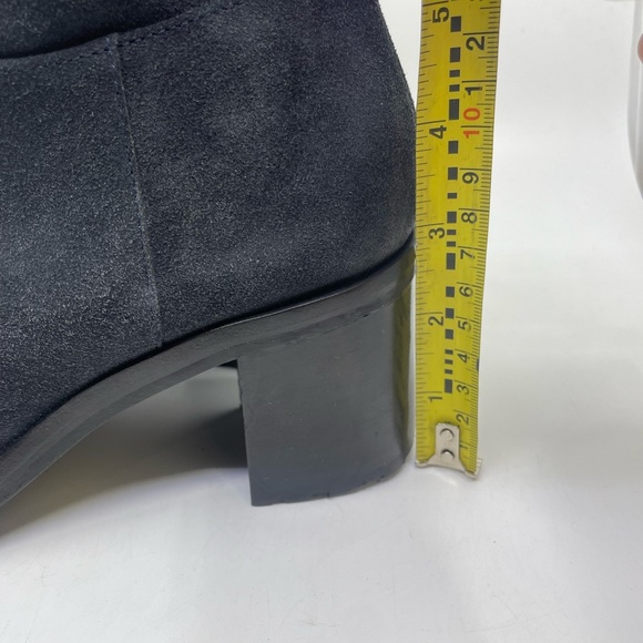 Roberto Festo Blue/ grey suede Heeled Boots made in Italy size 36 - Picture 9 of 16